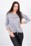 Halenka s potiskem Forever grey S/M - L/XL