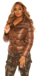 Trendy Winterjacket with removable hood