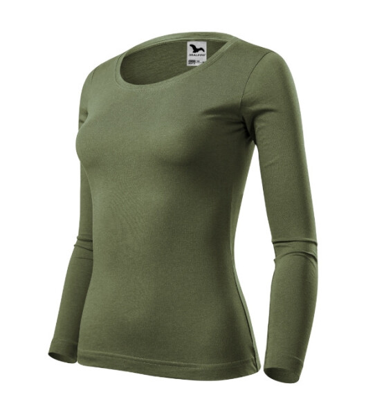 Fit-T LS tričko pre ženy khaki M