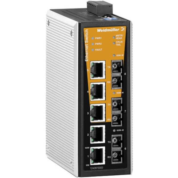 Weidmüller IE-SW-VL08MT-5TX-1SC-2SCS priemyselný ethernetový switch 10 / 100 MBit/s; 1345240000