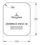 VILLEROY & BOCH VILLEROY & BOCH - Keramický drez Villeroy &amp; Boch podstavný Cisterna 45, 670401J0 Chromit 670401J0