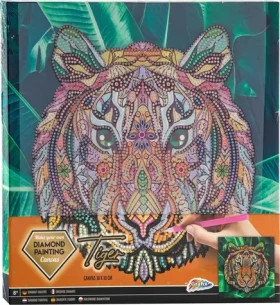 GRAFIX Diamantové maľovanie na ráme Tiger 30x30 cm