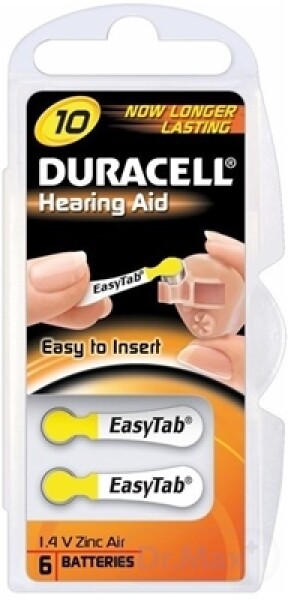 DURACELL HA 10 Easytab1.4V batérie 6 kusov