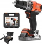 Black&Decker Black&Decker Akku-Schlagbohrschr. 18V 2Ah. Kof BCD383D1XK