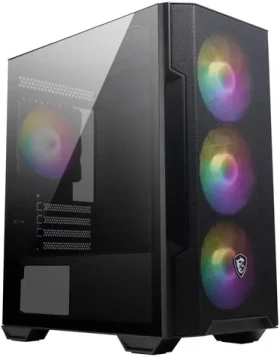 MSI MAG FORGE M100R čierna / ATX / 2x USB 2.0 1x USB 3.0 / 4X 120 ARGB / bez zdroja / priehľadná bočnica (306-7G20R21-809)