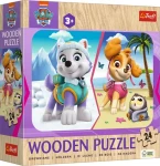 Trefl - Puzzle - Drevené puzzle Tlapková patrola: Dievčenská hliadka