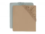 Jollein Prestieradlo napínacie 40/50 x 80/90 cm Milky Sea Green 2 ks (2511-501-68079)