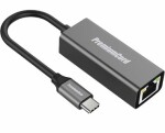 PremiumCord Adapter USB-C na Gigabit 10/100/1000Mbps / konektor RJ45 (8592220022457)