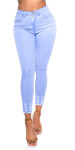 Sexy Skinny Washed-Look Jeans with Ripped Hem denimblue XXS