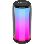 AKAI CS2 Glow Prenosný reproduktor čierna / Bluetooth 5.0 / microSD / USB / AUX / 10W / RGB (4905192533670)