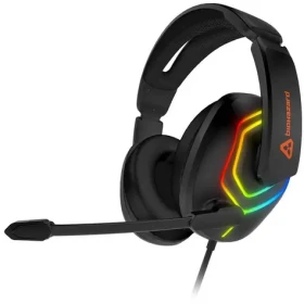 Connect IT BIOHAZARD RGB Rainbow čierna / Herné slúchadlá s mikrofónom / 3.5 mm jack + USB / 2.0m (CHP-4600-BK)