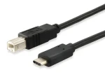 Equip USB-C na USB-B čierny / Kábel / USB 2.0 / K tlačiarni / 1 m (12888207)