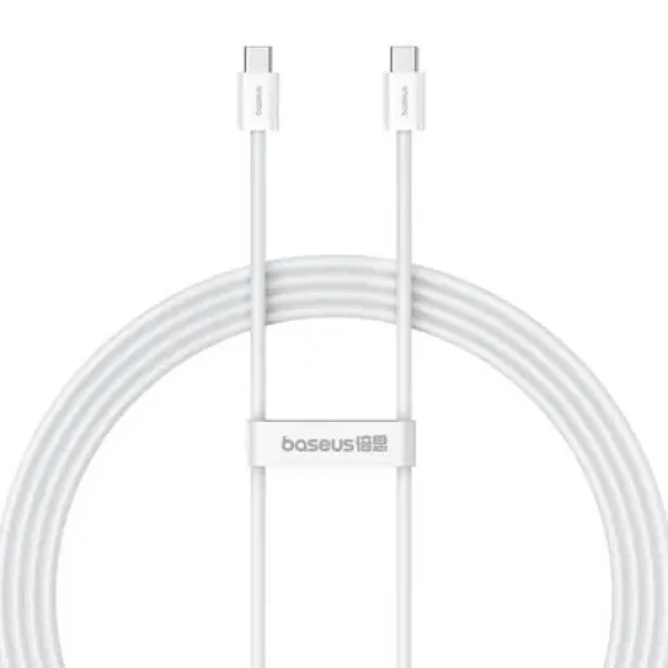 Baseus Superior 2 biela / Kábel USB-C (M) - USB-C (M) / 2 m / 100W PD / 480 Mbps (P10365200211-04)