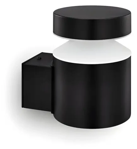 Philips Laven čierna / Vonkajšie nástenné svietidlo / LED 6W / 720lm / 2700K / IP44 (929003362201)