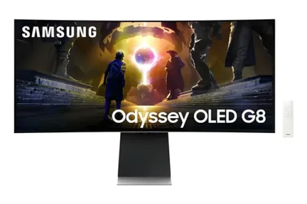 34" Samsung Odyssey OLED G8 S34DG850SU strieborná / OLED / 3440 x 1440 / 21:9 / 0,03 ms / 175 Hz / 250 cd / HDMI+DP+USB-C (LS34DG850SUXEN)