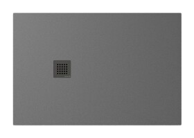 POLYSAN - TRENECA sprchová vanička z liateho mramoru s možnosťou úpravy rozmeru 120x80cm, sivá matná 84302.31