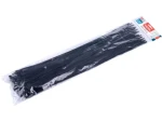 Extol Premium Pásky sťahovacie na káble čierne / Sťahovacie pásky na káble / 600x8, 8 mm / 50 ks / nylon PA66 (EX8856176)