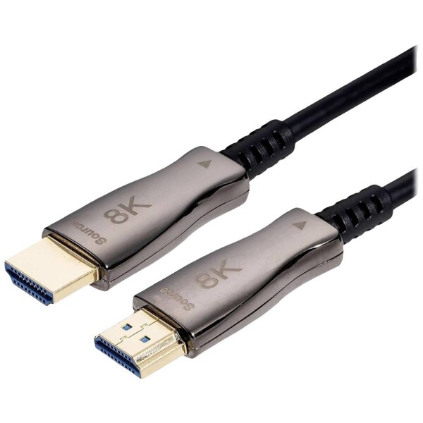 Value HDMI prepojovací kábel Zástrčka HDMI-A, Zástrčka HDMI-A 50.00 m čierna 14.99.3487 8K UHD HDMI kábel; 14993487