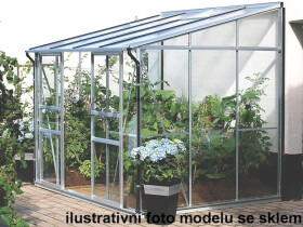 Skleník k stene Vitavia IDA 5200 PC 4 mm (strieborný)