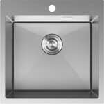 MEXEN - Solix oceľový drez 1-bowl 500 x 500 mm, nerez 6407501000-01