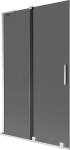 MEXEN/S - Velar L dvojkrídlová posuvná vaňová zástena 110 x 150, grafit, chróm 896-110-003-41-01