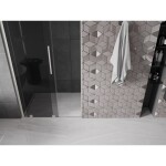 MEXEN/S - Velar L posuvné sprchové dvere 110, grafit, nikel kartáčovaný 871-110-003-41-97