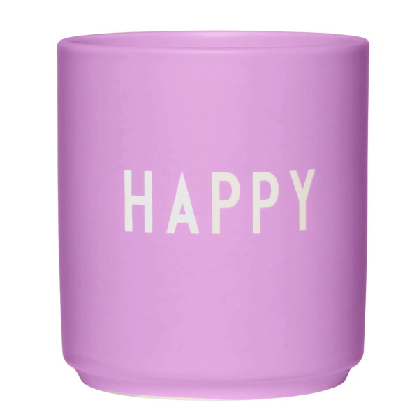 DESIGN LETTERS Porcelánový hrnček Deep Pink Happy 300 ml