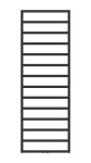 HOPA - Kúpeľňový radiátor PERTH zlatá farba - Farba radiátora - Zlatá, Rozmer radiátora - 250 × 940 mm, výkon 236 W, Typ pripojenia - Stredové 50 mm RADPER251084SP