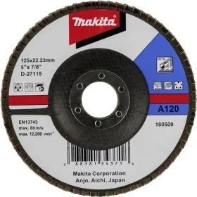 Makita D-27115 / Brúsny lamelový kotúč 125 mm / zrnitosť A120 (D-27115)