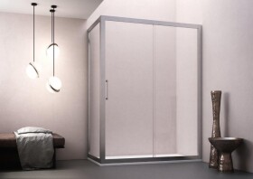 FORTE - Sprchovací kút MAYA KOMBI - Farba rámu zásteny - Hliník leštený, Rozmer A - 120, Rozmer B - 80, Výplň - Číre bezpečnostné sklo - 6 mm BLMA102CC + BL402CC