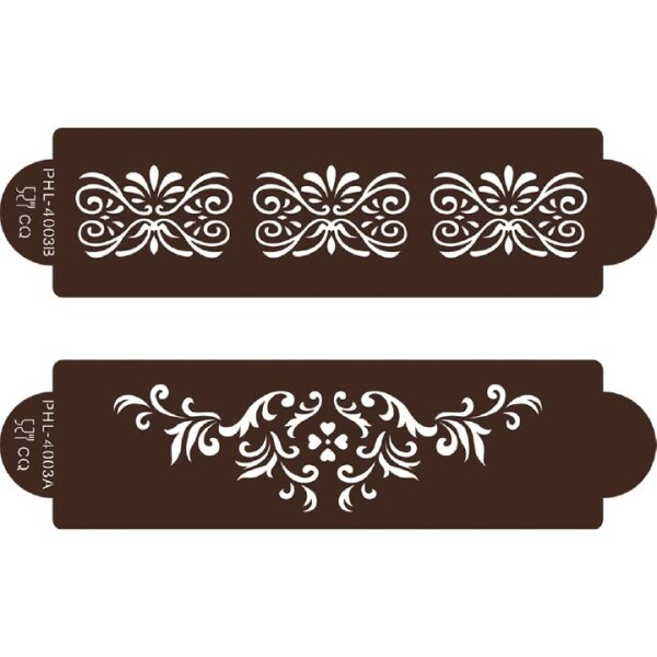Stencil šablóna na tortu - ozdoby 31x8cm - Cakesicq - Cakesicq