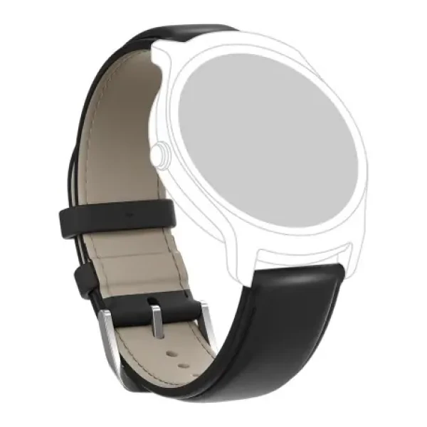 TicWatch Leather Watch Strap BK / náhradný remienok / kožený / čierna (TWLBK)