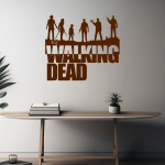 Veselá Stena Samolepka The Walking Dead Farba: hnedá, Veľkosť: 60 x 53 cm
