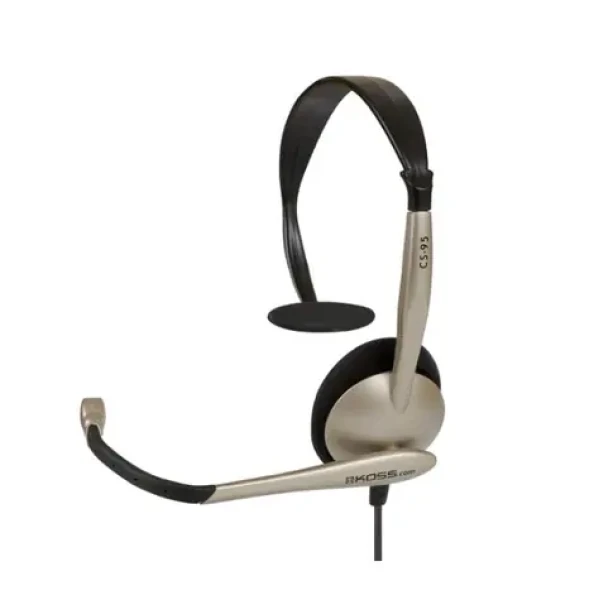 Koss CS95 čierno-zlatá / Slúchadlá s mikrofónom / 2.5m / 3.5mm jack (195372)