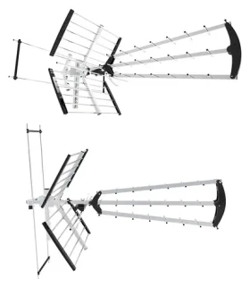 Libox LB2000 čierna / Vonkajšia TV anténa / duálna / zosilnenie 32 dB / LTE filter / 174-790 MHz (LB2000)
