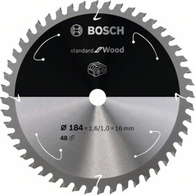 Bosch Accessories Bosch 2608837701 tvrdokovový pílový kotúč 184 x 16 mm Počet zubov (na palec): 48 1 ks; 2608837701