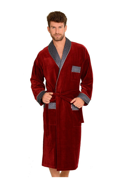 Dlouhý pánský župan 3XL4XL tmavě modrá 3xl model 14973594 - De Lafense