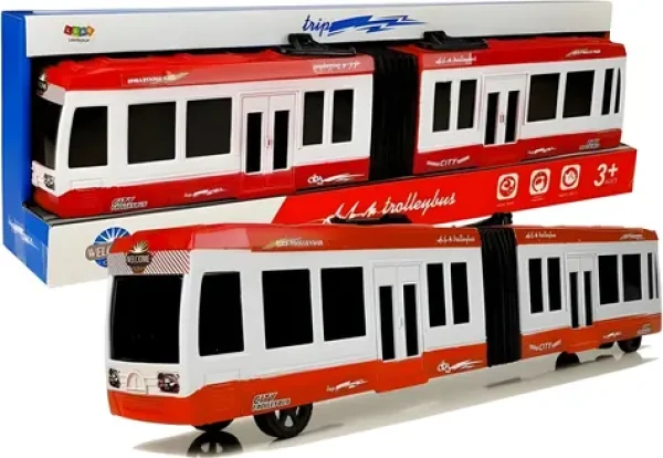 LEAN SPORT Kĺbový autobus červený