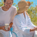 GREEN GATE Latte hrnček Louisa White 400 ml