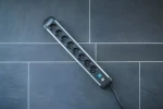 Brennenstuhl Premium Alu-Line čierna/strieborná / Predlžovací kábel / 8 zásuviek / 3 m / vypínač (1391030800)