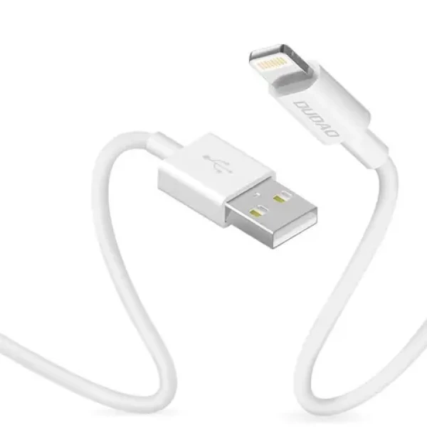 Dudao Dátový kábel L1L / USB-A / Lightning 3A / 1 m / biela (55612)