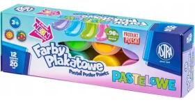 ASTRA Temperové farby 12x20ml pastelové (neónové) / od 3 rokov (5901137190914)