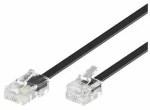 MicroConnect Modulárny kábel RJ11 - RJ45 10m čierna (MPK460S)