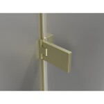 MEXEN/S - Lunar-F Duo sprchovací kút skladacie dvere 95 x 95, transparent, zlato kartáčovaná 836-095L-095P-55-00