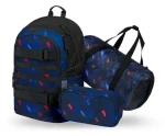 BAAGL SET 3 Skate Indigo: batoh, peračník, športová taška (A-35382)