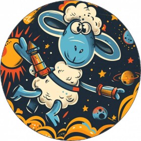 Jedlý papier ovca Shaun a planéty 19,5 cm - Pictu Hap - Pictu Hap