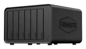 TerraMaster F6-424MAX čierna / NAS server / Intel Core i5-1235U 10-Core / 8GB DDR5 RAM / 6x SATA / Diskless (F6-424 MAX)
