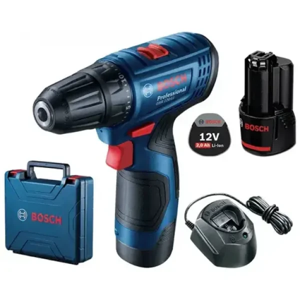 BOSCH GSR 120-LI / Aku vŕtací skrutkovač / 12V / 1500 ot-min / 2x aku 2.0 Ah (06019G8000)