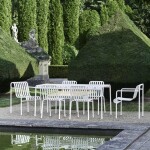 HAY Vonkajšia jedálenská stolička Palissade Cream White