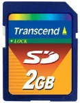 Transcend 2GB SD pamäťová karta, modrá (TS2GSDC)